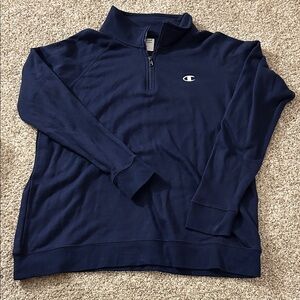 Champion  Zip-Up Navy Sweater